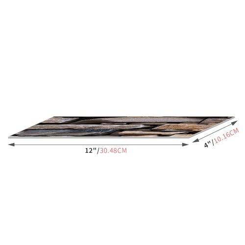 TUOKING 27-Pieces Stone Composite Subway Tiles Peel and Stick Backsplash 4"x 12" PVC Self-Adhesive Matte Brick Texture Wall Tiles Stick on Kitchen Bathroom(LPM-17-27PCS) - Image 5