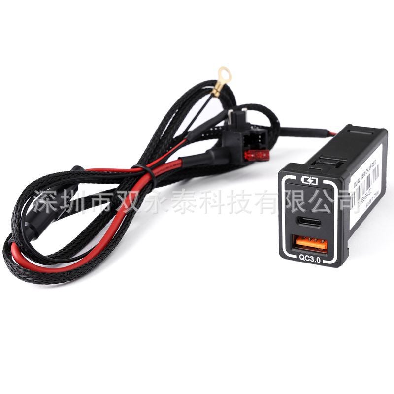Suitable For Toyota Alpha 30 Series Modified Qc3.0 Type-C Voltage Display Car Charger Socket - Image 5