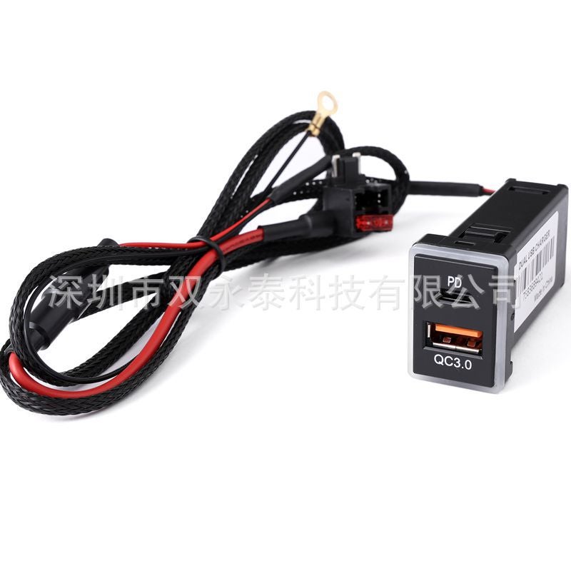 Suitable For Toyota Alpha 30 Series Modified Qc3.0 Type-C Voltage Display Car Charger Socket - Image 4