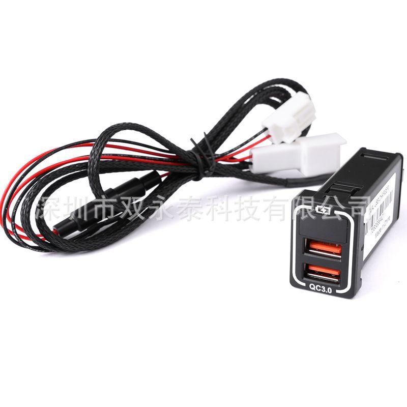 Suitable For Toyota Alpha 30 Series Modified Qc3.0 Type-C Voltage Display Car Charger Socket - Image 1
