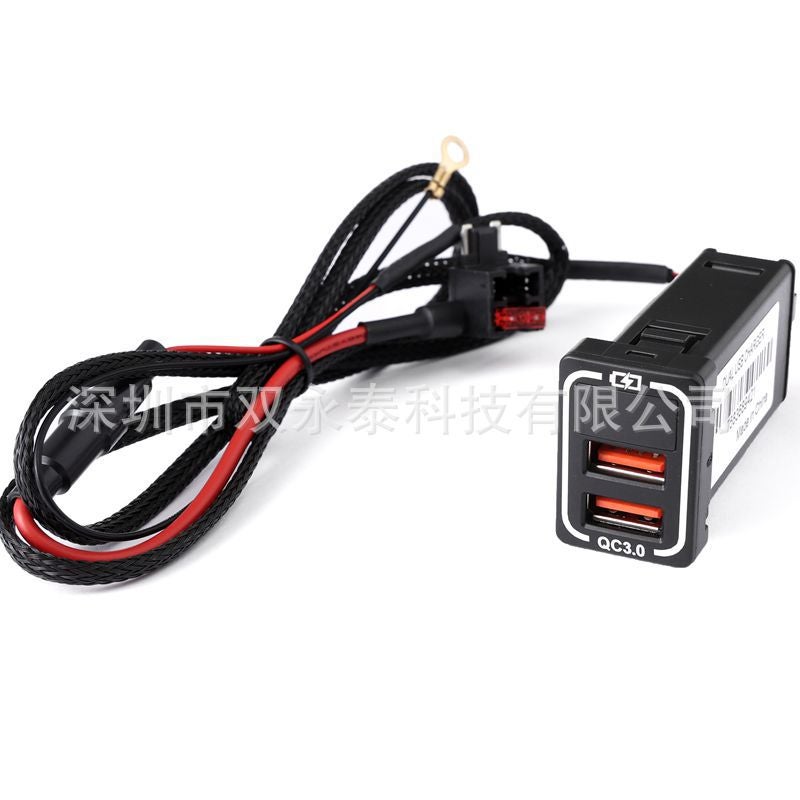 Suitable For Toyota Alpha 30 Series Modified Qc3.0 Type-C Voltage Display Car Charger Socket - Image 3