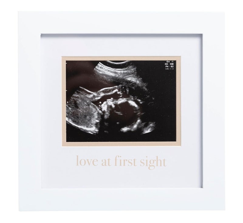 pearhead Love At First Sight Sonogram Frame, Ultrasound Picture Frame, Pregnancy Announcement Photo Frame, Baby Keepsake Gift For Expecting Parents - Image 1
