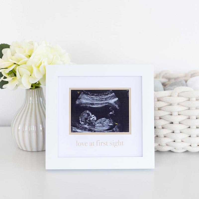 pearhead Love At First Sight Sonogram Frame, Ultrasound Picture Frame, Pregnancy Announcement Photo Frame, Baby Keepsake Gift For Expecting Parents - Image 5
