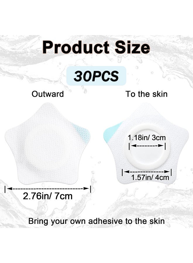 Generic 30 Pcs Castor Oil Pack Wrap, Star Shape Castor Oil Patches, Self-Adhesive Castor Oil Compress Wrap Pads - Image 3
