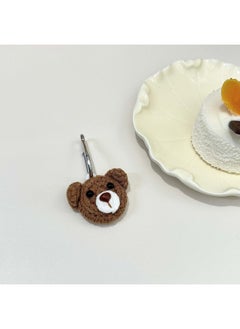 Plush Cartoon Doll For Apple Airtag Locator Protective Case Pet Anti-Lost Tracker Protective Case-Color:Brown Bear-Applicable Models:Airtag
