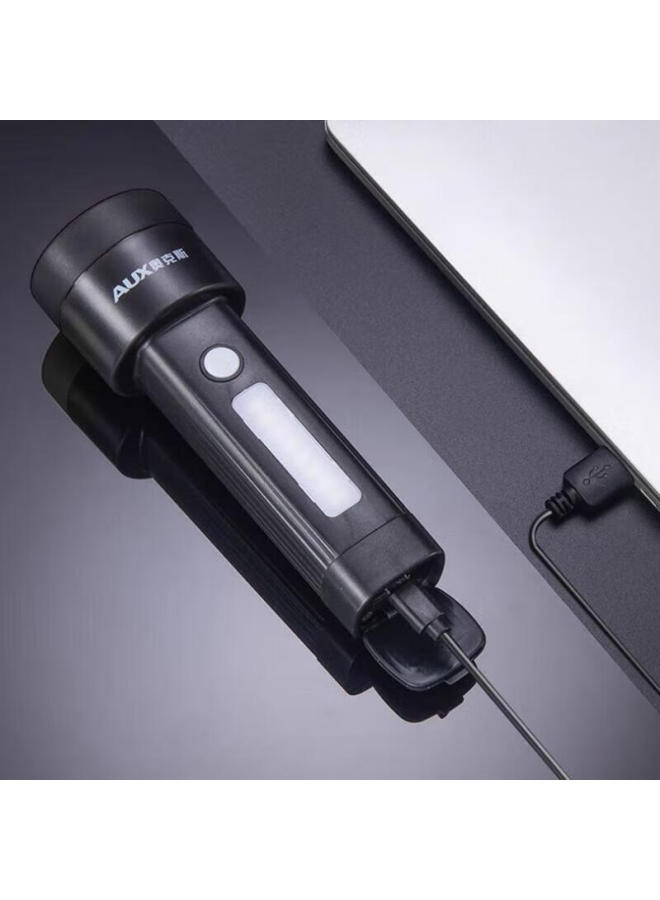 Aux Small Rechargeable Flashlight Outdoor High Brightness Long Battery Life Compact Portable Emergency Light For Students And Children Dormitory