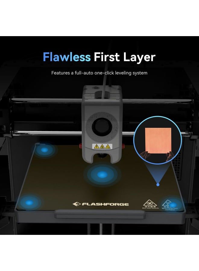 FLASHFORGE Adventurer 5M 3D Printer, 600 mm/s High Speed Printer with Fully Automatic Levelling, Quick Removable 280°C Nozzle, Effective Two-Channel Cooling, Core XY Structure, 220 x 220 x 220 mm - Image 3