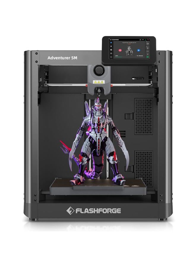 FLASHFORGE Adventurer 5M 3D Printer, 600 mm/s High Speed Printer with Fully Automatic Levelling, Quick Removable 280°C Nozzle, Effective Two-Channel Cooling, Core XY Structure, 220 x 220 x 220 mm - Image 1