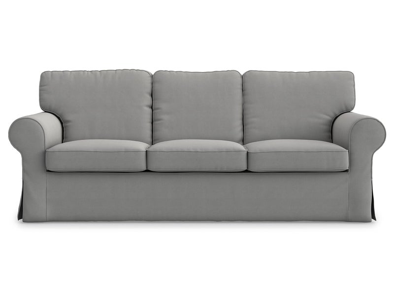 MASTERS OF COVERS Cotton Ektorp 3 Seat Sofa Cover Slipcover Replacement Made for The IKEA Ektorp 3 Seat Sofa CoverCotton GreyDoes NOT fit Ektorp 35seat Sofa 