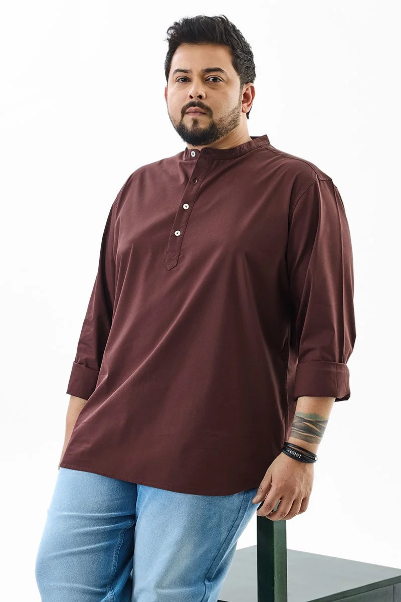 SNITCH Regular Fit Stretch Plus Size Kurta Shirt