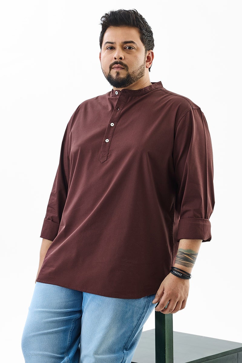 SNITCH Regular Fit Stretch Plus Size Kurta Shirt - Image 3