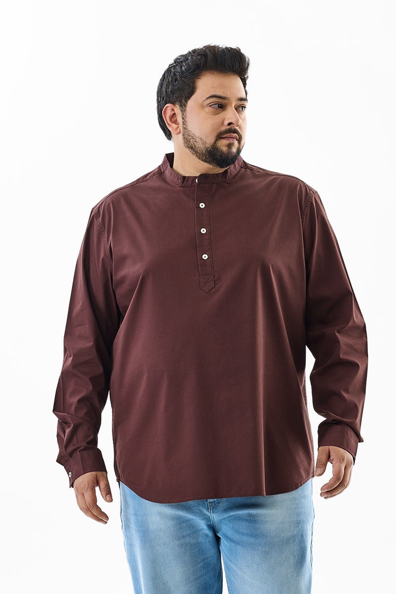 SNITCH Regular Fit Stretch Plus Size Kurta Shirt - Image 4