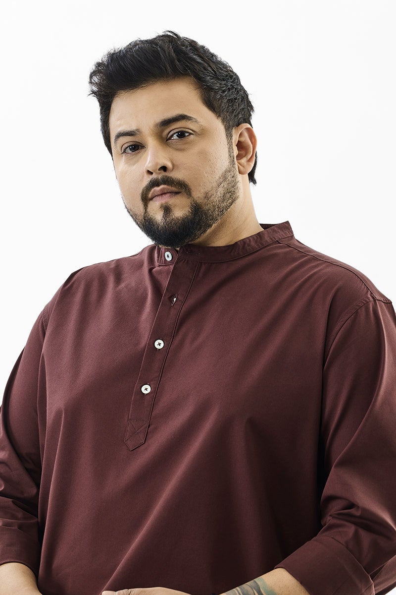 SNITCH Regular Fit Stretch Plus Size Kurta Shirt - Image 1