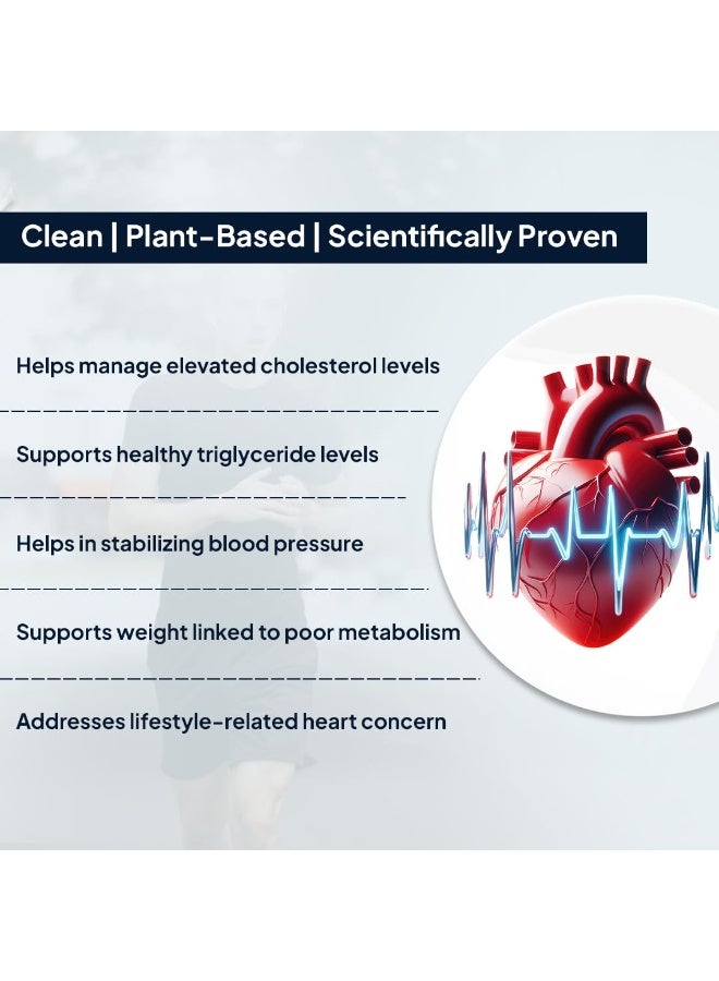 Miduty Cholest-Off - Helps in Normal Cholesterol Levels - Aged Garlic Extract - Pine Phytosterol - Bergamot Orange Fruit Extract - Niacin Vitamin B3-60 Tablets - Image 4