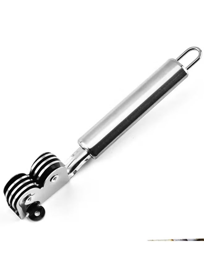 Green Tiger Stainless Steel Multi Wheel Pasta Cutter Silver