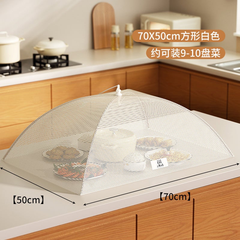 Antibacterial Food Cover - Foldable Dustproof Meal Shield, Anti-Fly & Residue Protector