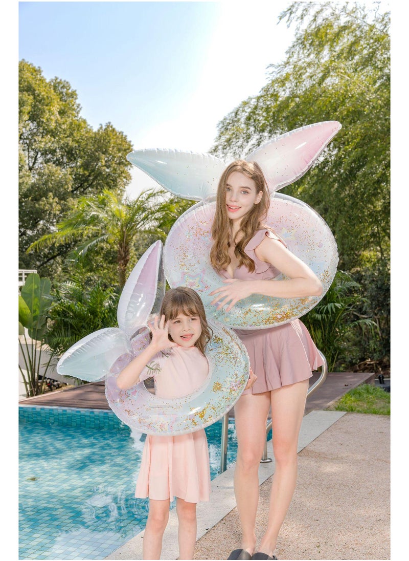 Y&D Giant Mermaid Tail Pool Float PVC Inflatable Floats Mermaid Swimming Ring for Women Pink-A 70CM  - Image 2