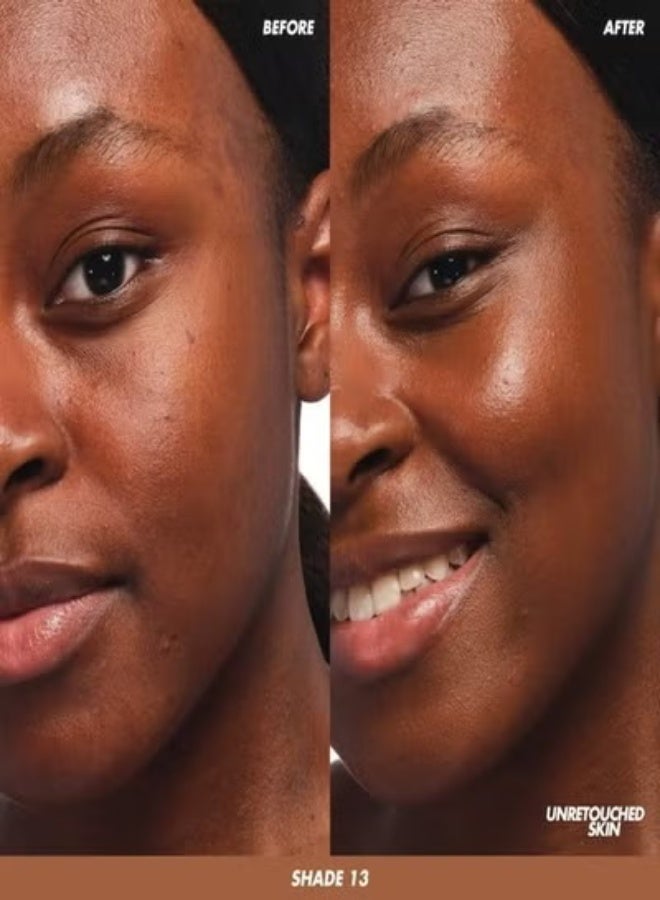 MAKE UP FOR EVER Super Boost Lightweight Moisturizing Skin Tint 30ml – Shade 13 - for Deep Skin with Neutral Golden Undertones – Infused with Hyaluronic & Polyglutamic Acids - Image 2