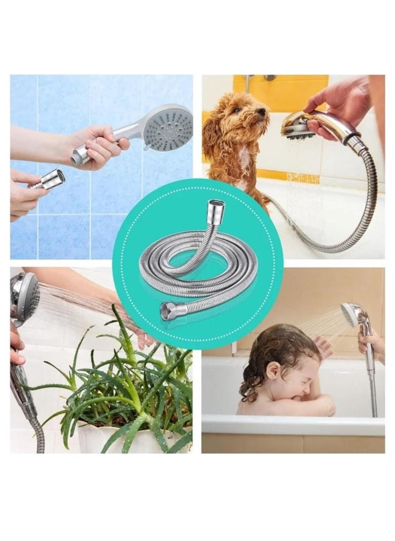 QUALITY 150cm Flexible Stainless Steel Shower Hose Pipe with One Year Guarantee – High Quality Water Flow Pipe for Handheld Shower Head  - Image 4