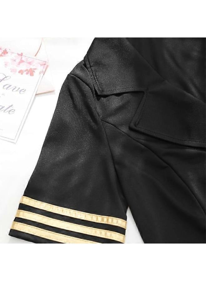 Set of Women's Stewardess Cosplay Uniform for Roleplay and other Activities - Image 3