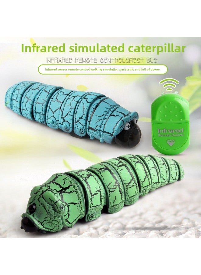 Exotic Remote Control Leisurely Insect Infrared Induction Reptile Insect Caterpillar Electric Remote Control Toy-Color:7702 Violet + Screwdriver + 6 Button Batteries  - Image 2