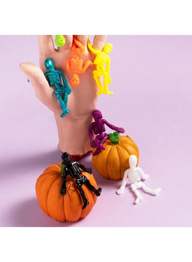 JOYIN 108 PCS Halloween Stretchy Skeletons, Halloween Sticky Hands Toys Bulk for Halloween Party Favors Decorations, Kids Student School Classroom Favors, Carnival Game Prizes, Goodie Bag Fillers - Image 4