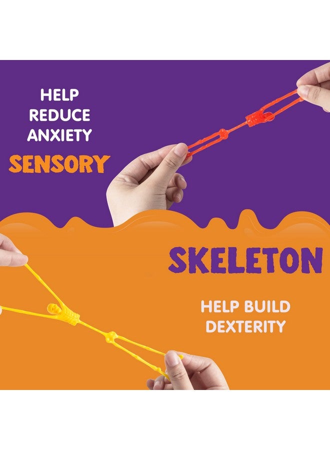 JOYIN 108 PCS Halloween Stretchy Skeletons, Halloween Sticky Hands Toys Bulk for Halloween Party Favors Decorations, Kids Student School Classroom Favors, Carnival Game Prizes, Goodie Bag Fillers - Image 3