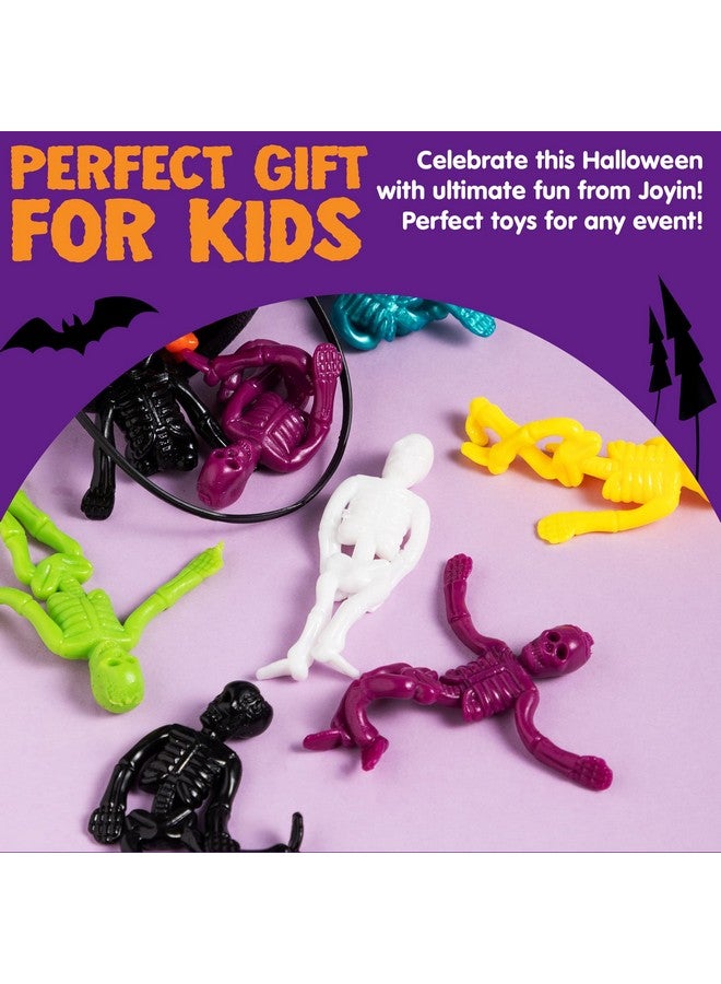 JOYIN 108 PCS Halloween Stretchy Skeletons, Halloween Sticky Hands Toys Bulk for Halloween Party Favors Decorations, Kids Student School Classroom Favors, Carnival Game Prizes, Goodie Bag Fillers - Image 5