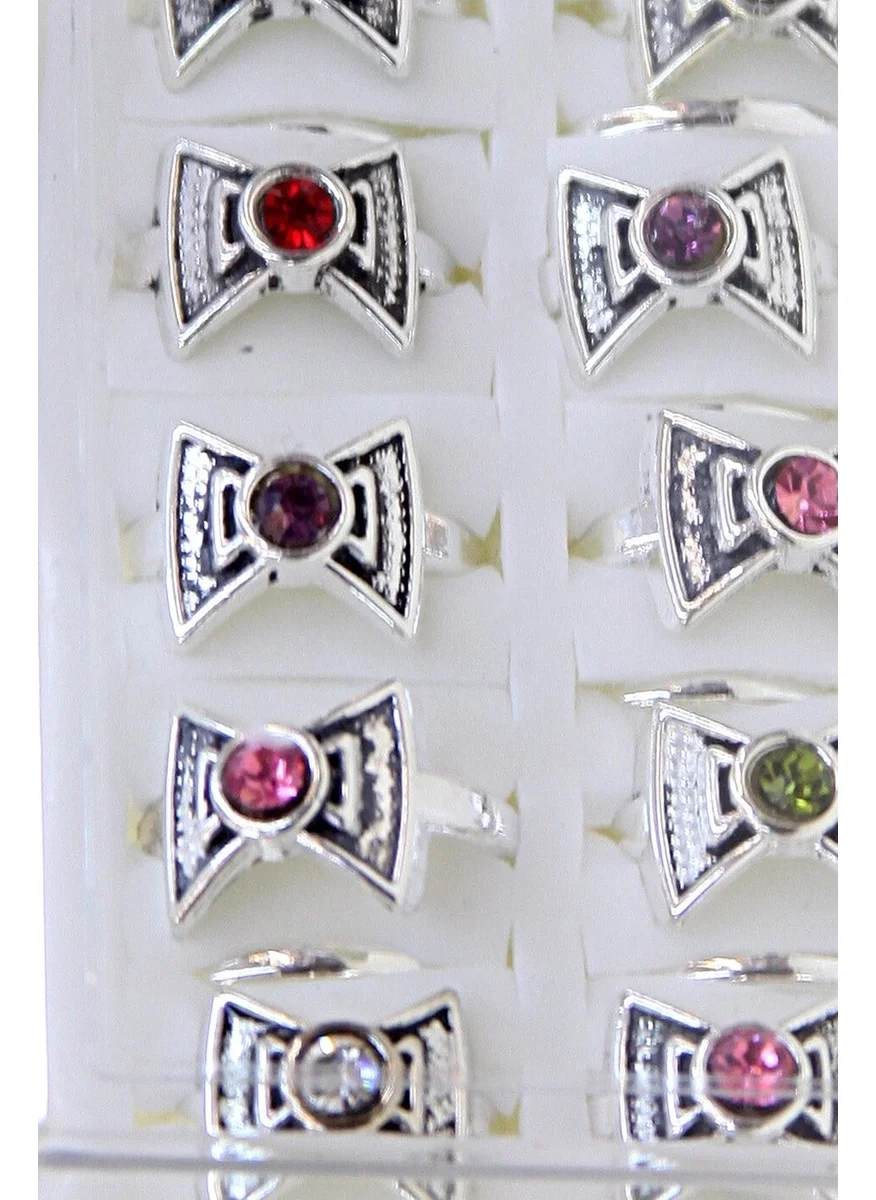 İhvan Online Women's Ring with Bow 42'LI-6125