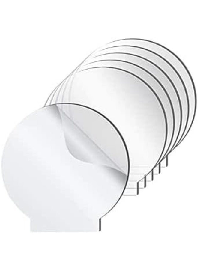 Horoof Home Horoof Home® 6 Pack Clear Acrylic Sheets – 12.5 x 12.2 cm, 2mm Thick – Transparent Acrylic Blanks for DIY Crafts, Signage, Laser Cutting & Engraving,SL149  - Image 1