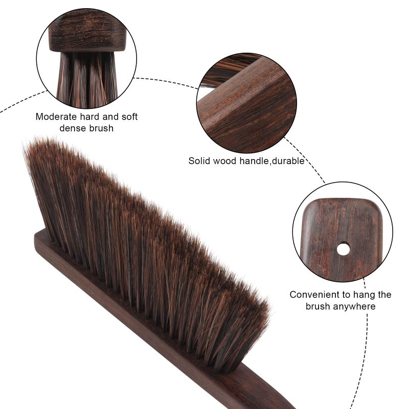 Yangbaga Dust Pan and Brush Set-Handheld Angled DustPan and Hand Broom Set, Large dust pan with handle,Heavy Duty Metal Dustpan and Brush Set Home For Small Item Sweeping Rubber Coated Easy to Grasp Handle - Image 5
