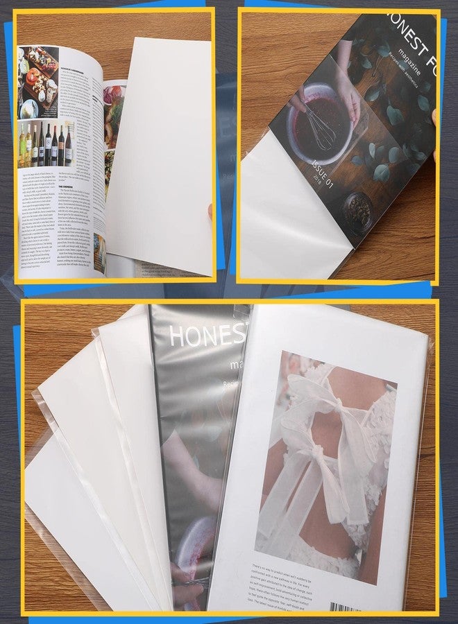 Epakh 60 Set Comic Book Sleeves and Boards 7.68 x 10.83 Inches Reusable Clear Silver Age Comic Book Bags and Boards for Magazine Storage - Image 3