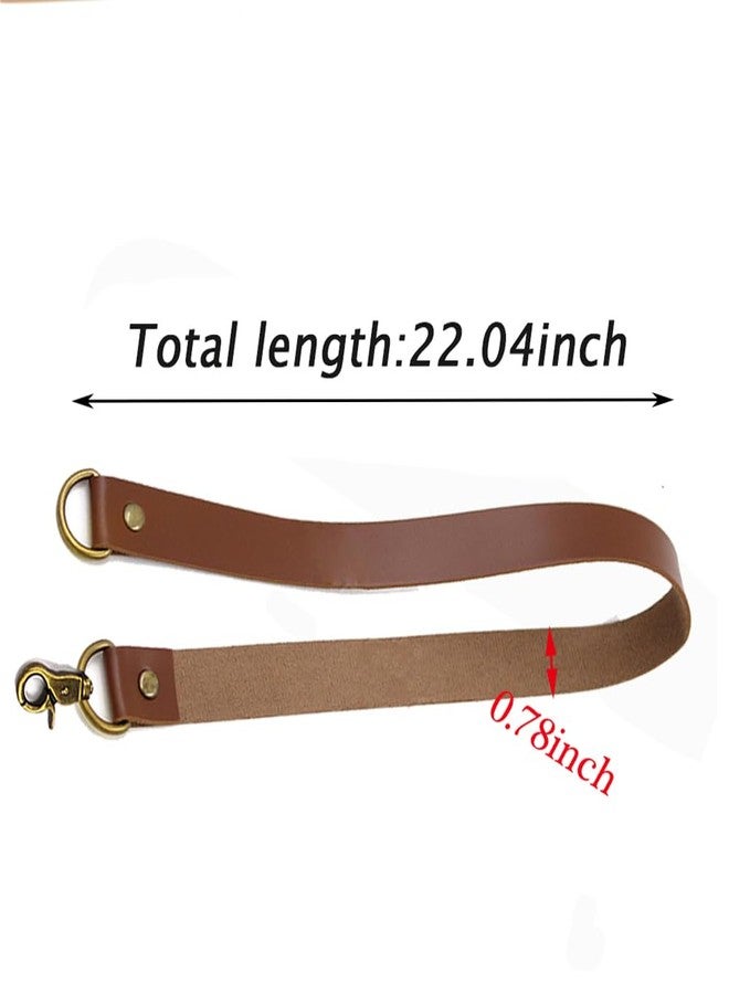 LLHDKF 4 pcs Leather Curtain Tiebacks,Leather Curtain Rod Holder,Window Treatment Tie-Back for Home Offic Living Room Bedroom Curtain Buckle Decorative (Brown) - Image 2