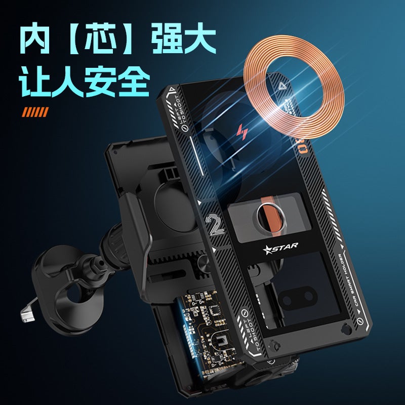 66W Magnetic Charger A Style Automatic Opening And Closing New T9 Car Wireless Charging Mobile Phone Holder - Image 4