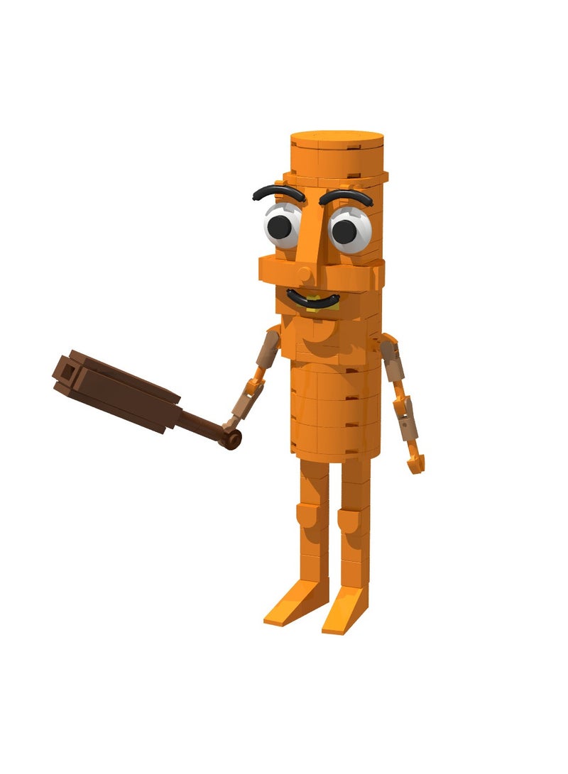 general AI Shanhaijing Tung Tung Tung Sahur stickman building block model handmade toys, start a fantasy puzzle journey, suitable for collection - Image 1