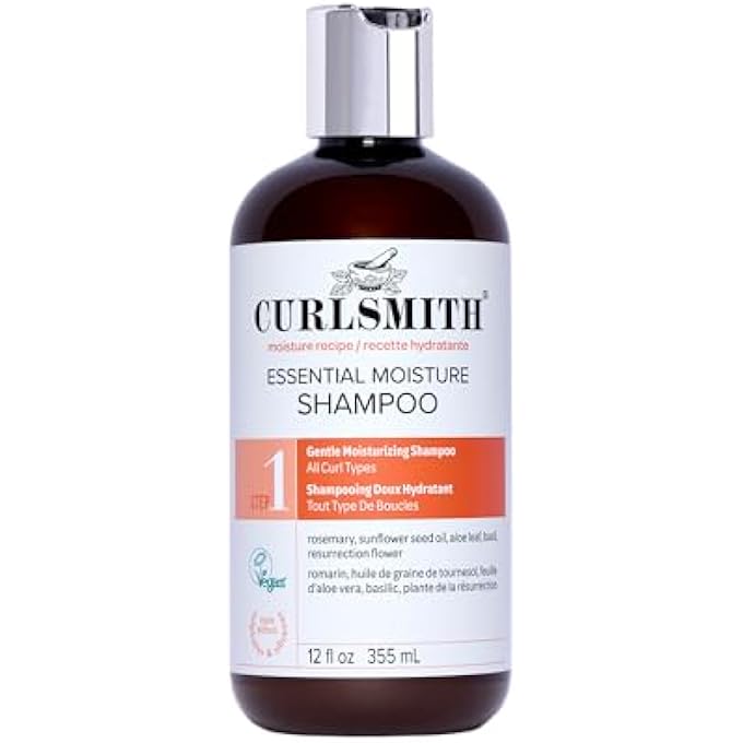 CURLSMITH - ESSENTIAL MOISTURE CLEANSER, GENTLE NOURISHING SHAMPOO FOR WAVY, CURLY AND FRIZZY HAIR, VEGAN (355ML) - Image 1
