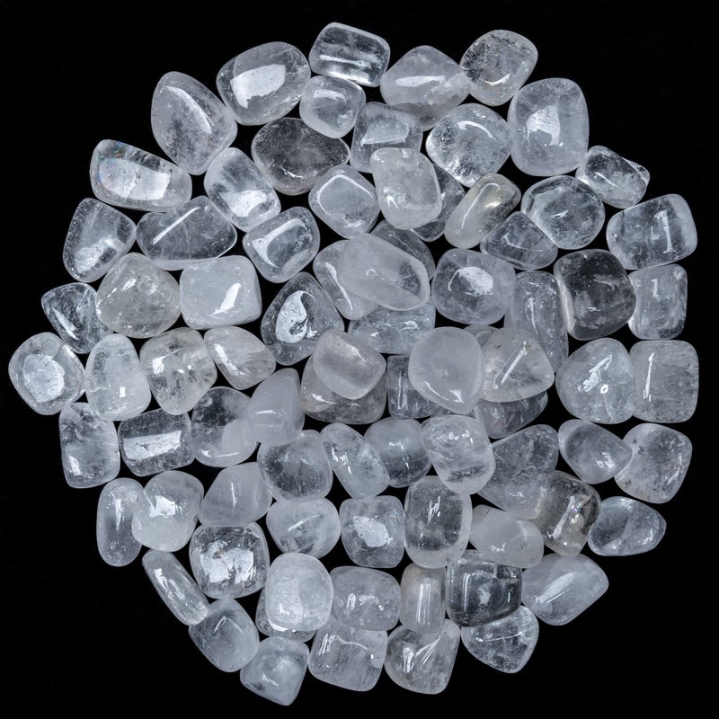 ZAICUS 1lb Clear Quartz Tumbled Stones  Polished Crystals Healing  Natural Stones  Feng Shui  Chakra Balancing  Good Luck  Reiki Gift  Home Decor  Size 2025 mm