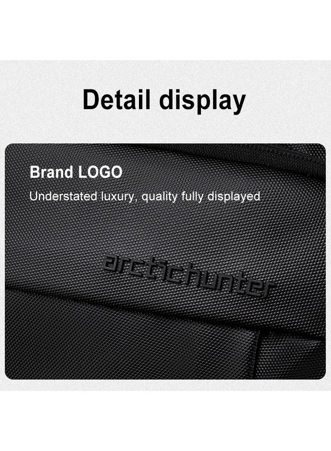ARCTIC HUNTER Premium 29L Gym Bag Water Resistant Duffel Bag with Shoe Compartment and Detachable Shoulder Straps for Men and Women, LXB00932, Black - Image 3
