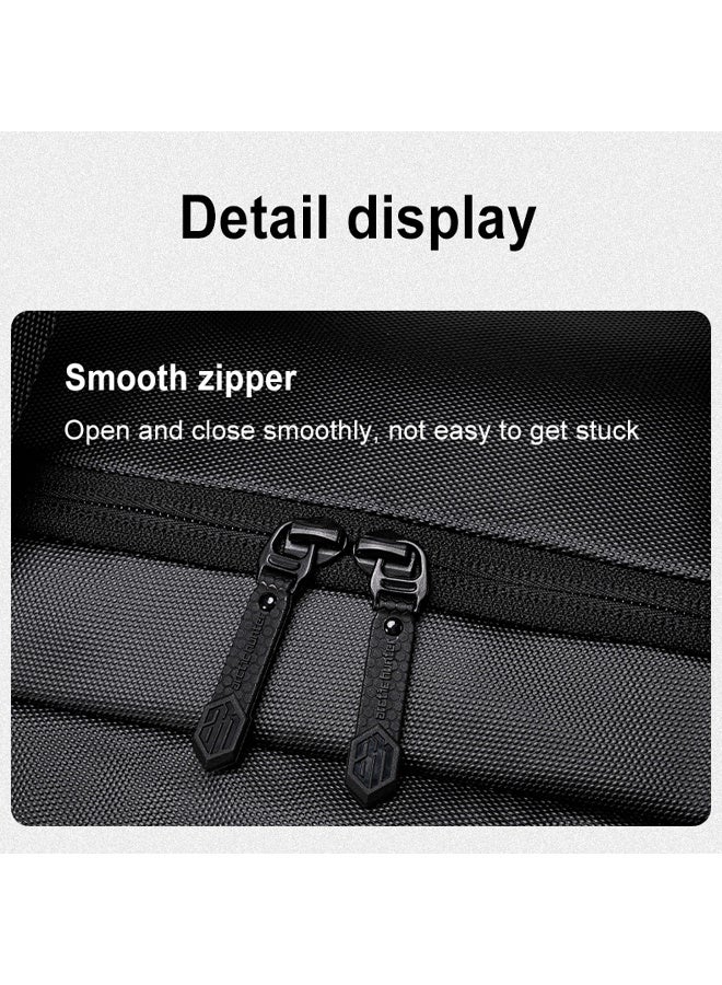 ARCTIC HUNTER Premium 29L Gym Bag Water Resistant Duffel Bag with Shoe Compartment and Detachable Shoulder Straps for Men and Women, LXB00932, Black - Image 5