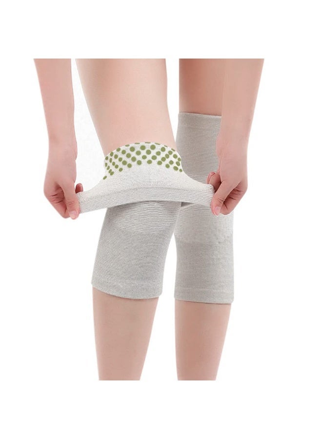 Self-heating knee brace, for warmth and pain relief, multi-colored, flexible, self-heating with heat point technology (1 pair) - compression brace for joint pain relief and improved blood circulation - Image 5