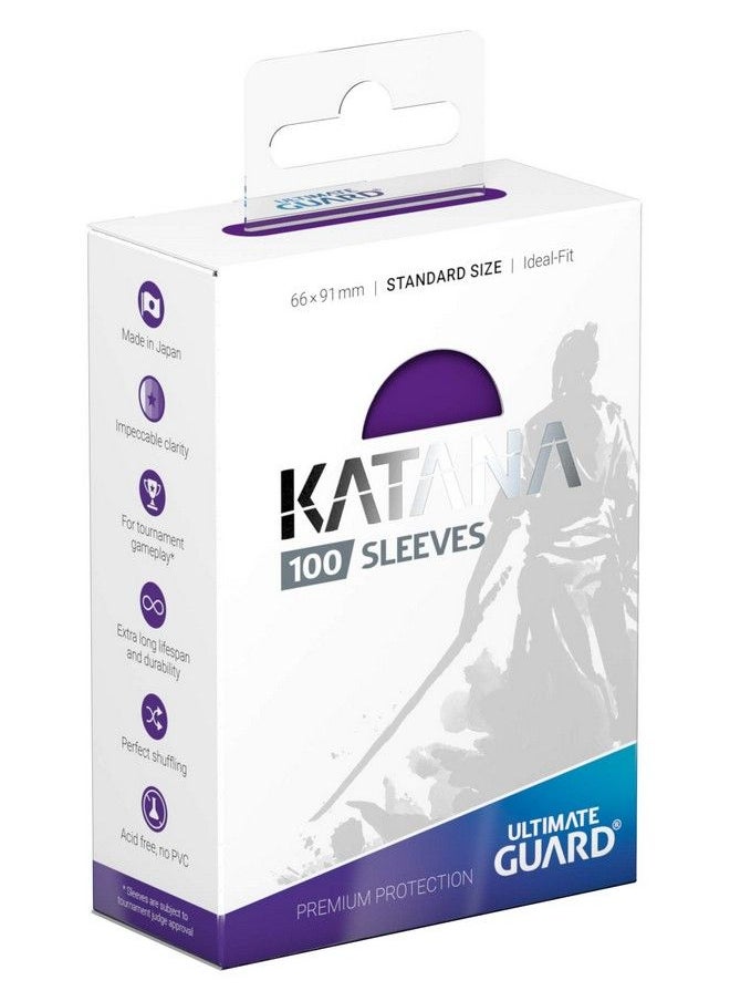 Ultimate Guard Katana Sleeves Standard Size Purple (100)  - Image 3