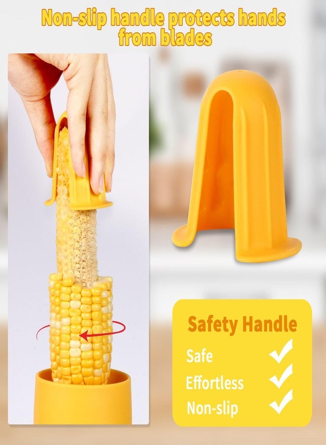 LIIGEMI Corn Cob Strippe,Corn Peeler for Corn on the Cob,Corn Kernel Remover Tool with Anti Slip Cover,Corn Cutter Easy to Use - Image 2
