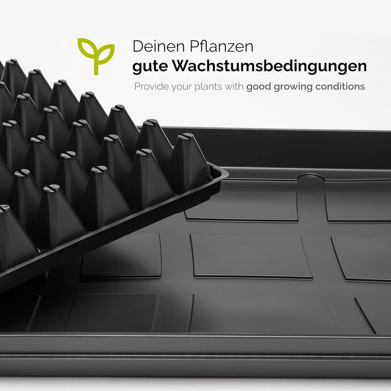 Meridian 112-Cell Seed Germination Tray (53x32cm) - 1-Piece, Black CT - Image 4