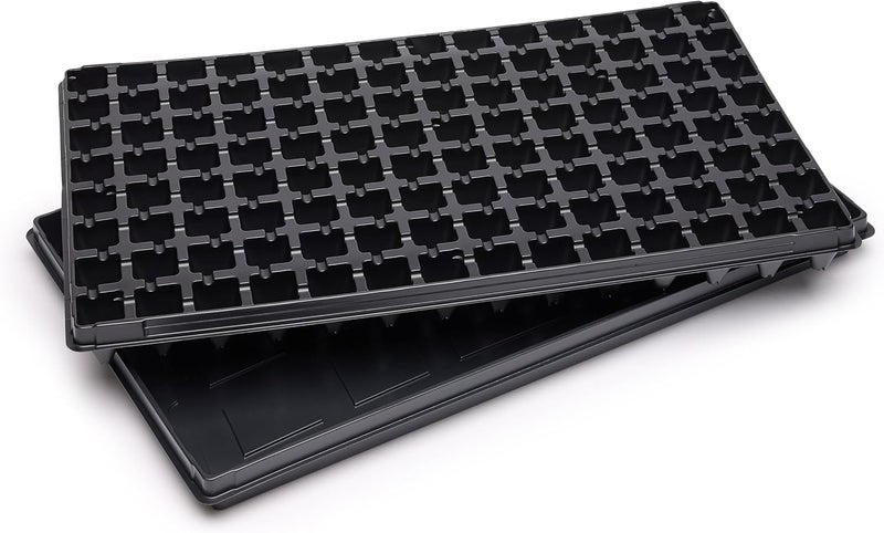 Meridian 112-Cell Seed Germination Tray (53x32cm) - 1-Piece, Black CT - Image 1