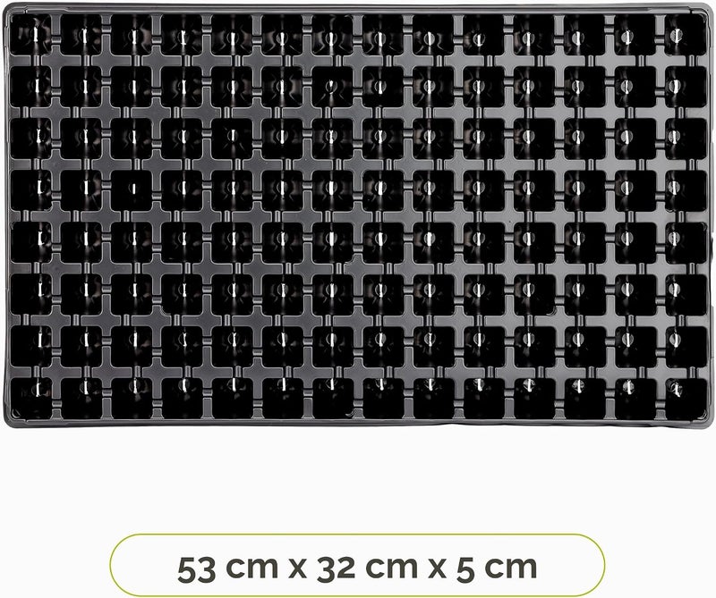Meridian 112-Cell Seed Germination Tray (53x32cm) - 1-Piece, Black CT - Image 2