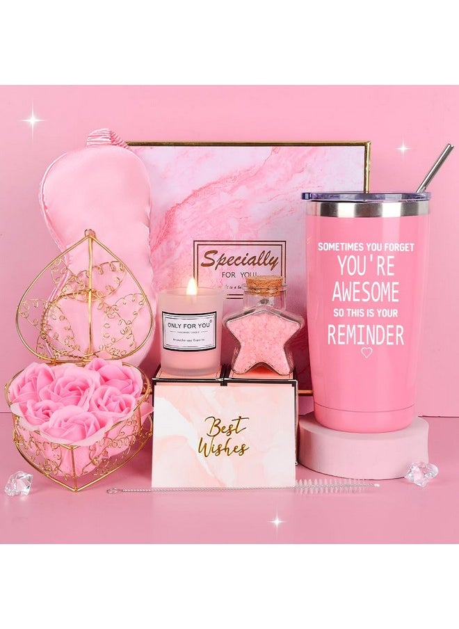 TOLOYE Birthday Gifts For Women, Unique Gifts For Women, Happy Birthday Gift Basket Tumbler Relaxation Gifts For Women, Mom, Her, Best Friend, Sister Gifts, Christmas Day Gifts, Self Care Gifts For Women  - Image 1