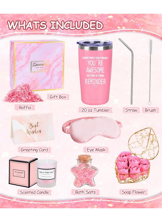 TOLOYE Birthday Gifts For Women, Unique Gifts For Women, Happy Birthday Gift Basket Tumbler Relaxation Gifts For Women, Mom, Her, Best Friend, Sister Gifts, Christmas Day Gifts, Self Care Gifts For Women  - Image 2