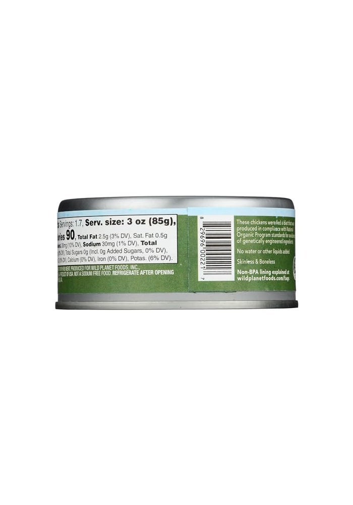 Wild Planet Organic Roasted Chicken Breast Skinless and Boneless No Salt Added 100 chicken breast 5 Ounce - Image 5