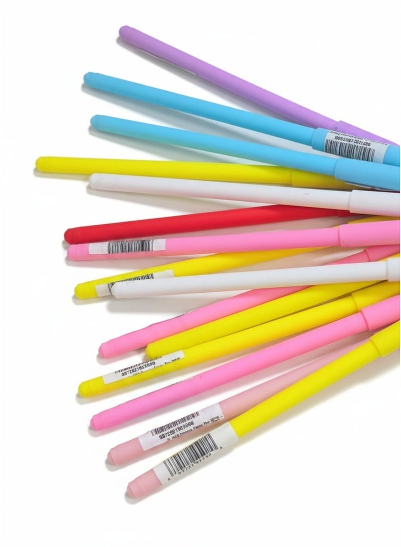 MARVEL Premium 12-Pack Assorted Cartoon Character Pens - Cute Superhero & Animal Silicone Toppers with Keychains, Smooth Writing Colorful Pens for Kids, School Stationery, Birthday Party Favors, and Gift Bags - Image 2
