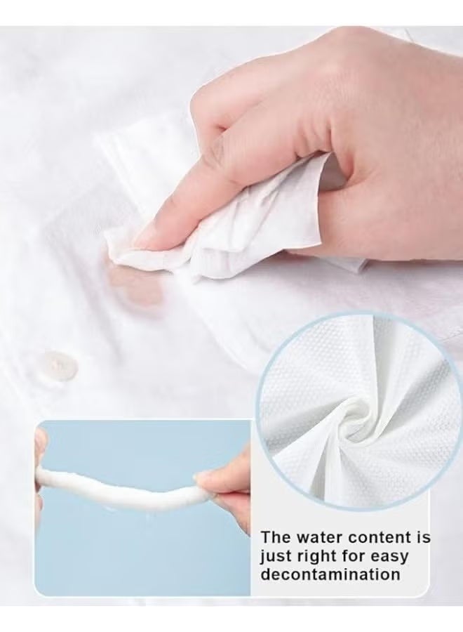 Wet Wipes for Clothes, Effective Stain Remover Formula,Wrapped Remover for Clothes, Shoes & Bed Sheets (64 Wipes) - Image 5